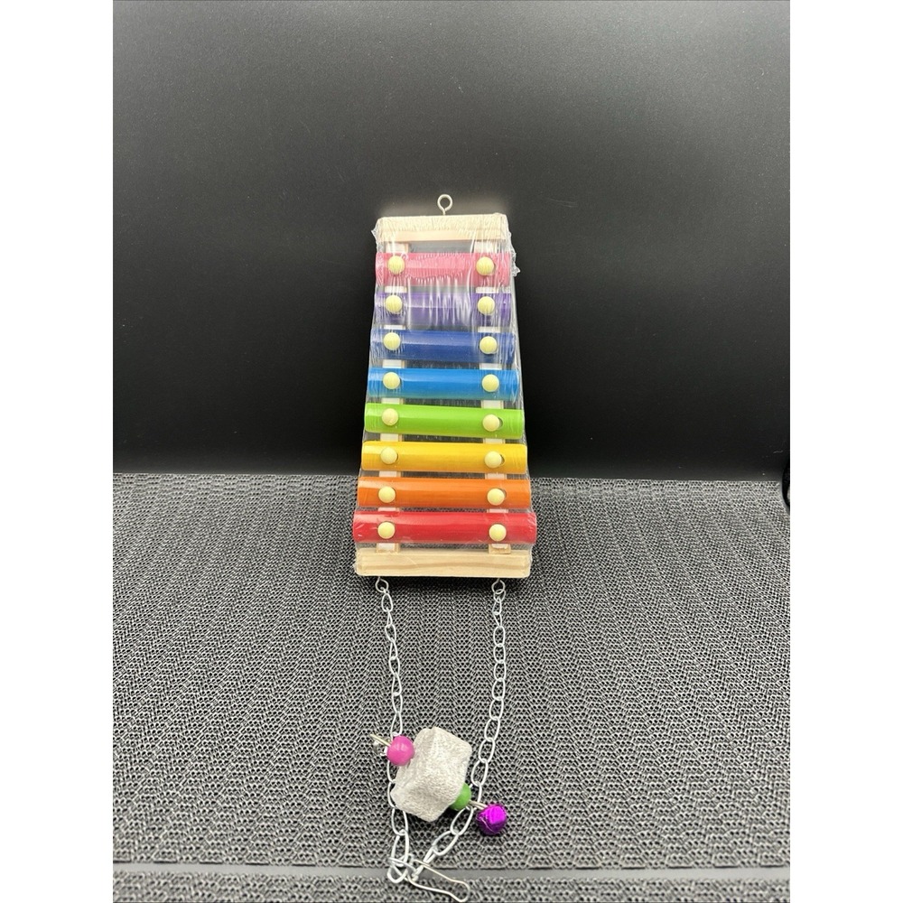 Chicken Xylophone Toy For Hens Wooden Colorful